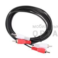 Кабель соединительный TELECOM 2xRCA (M) / 2xRCA (M), чёрный, 3 м. (1/100) Кабель соединительный TELECOM 2xRCA (M) / 2xRCA (M), чёрный, 3 м. (1/100)